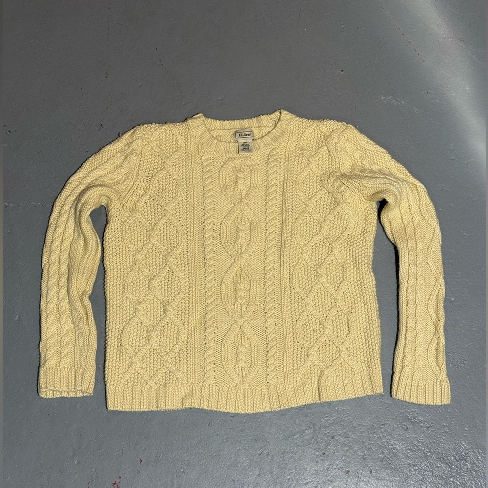 Vintage LL Bean Cableknit fisherman’s sweater